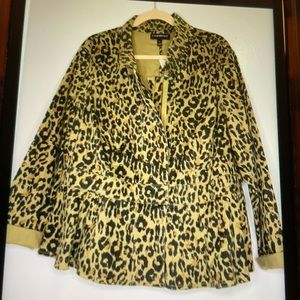 Women’s Leopard print peplum jacket